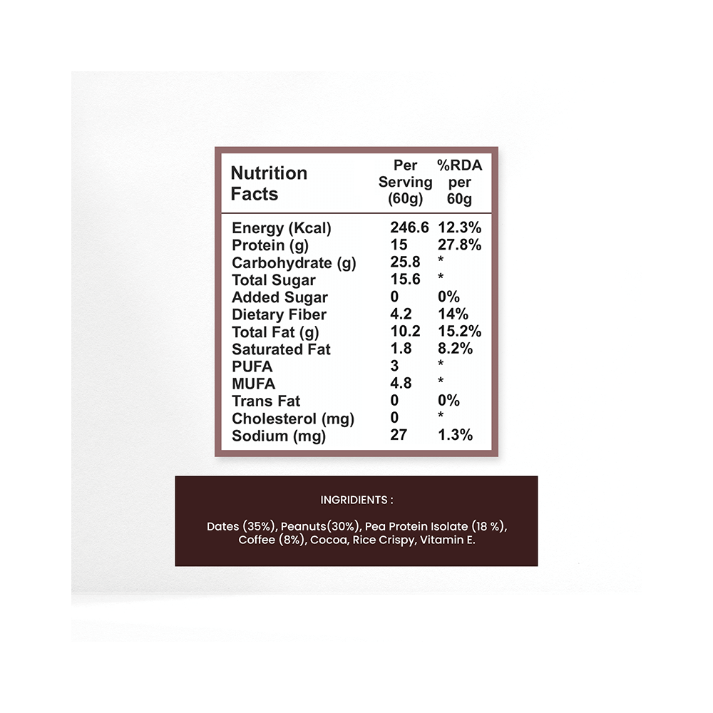 Foodiomax Protien Bar (60gm Each) 2 Coffee Choco & 2 Mix Berries - Image 6