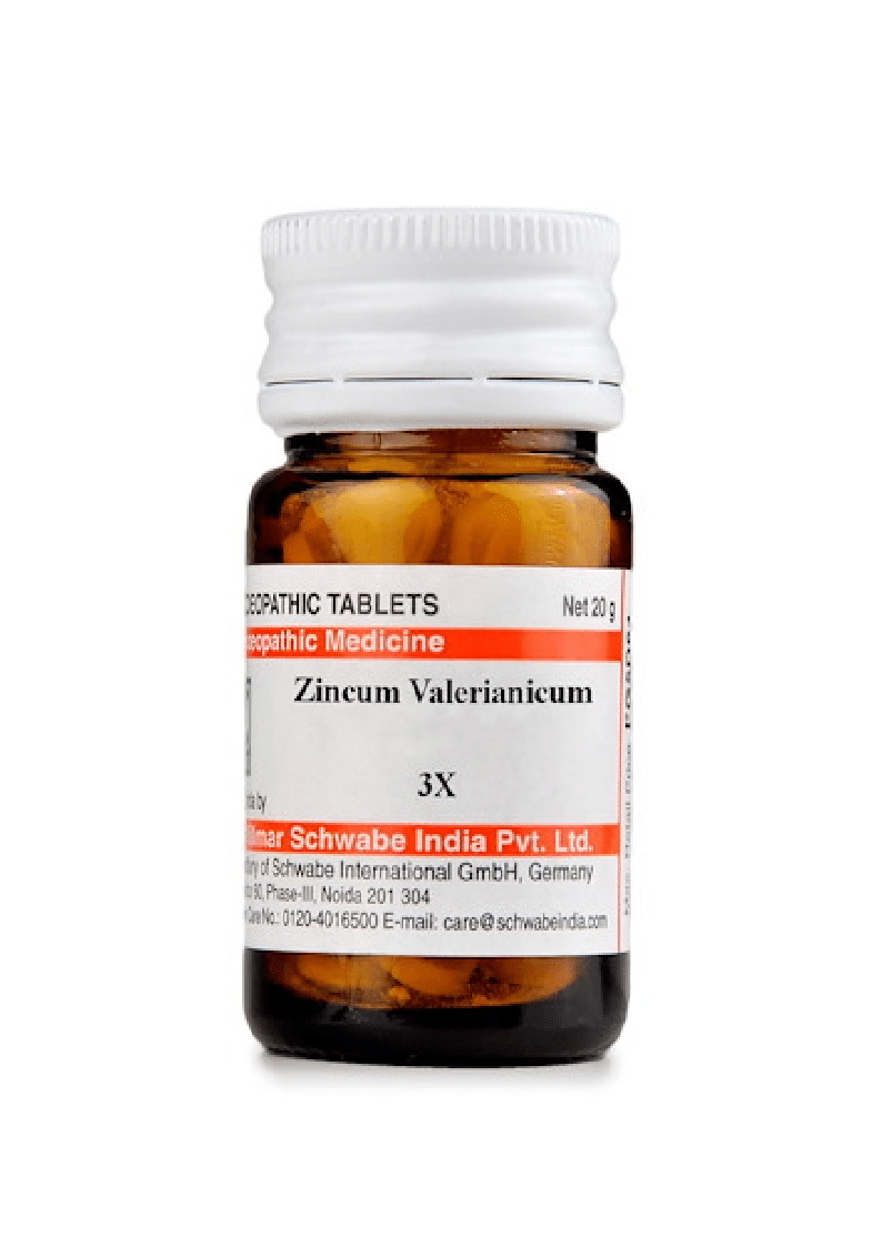 Dr Willmar Schwabe India Zincum Valerianicum Trituration Tablet 3X - Image 1