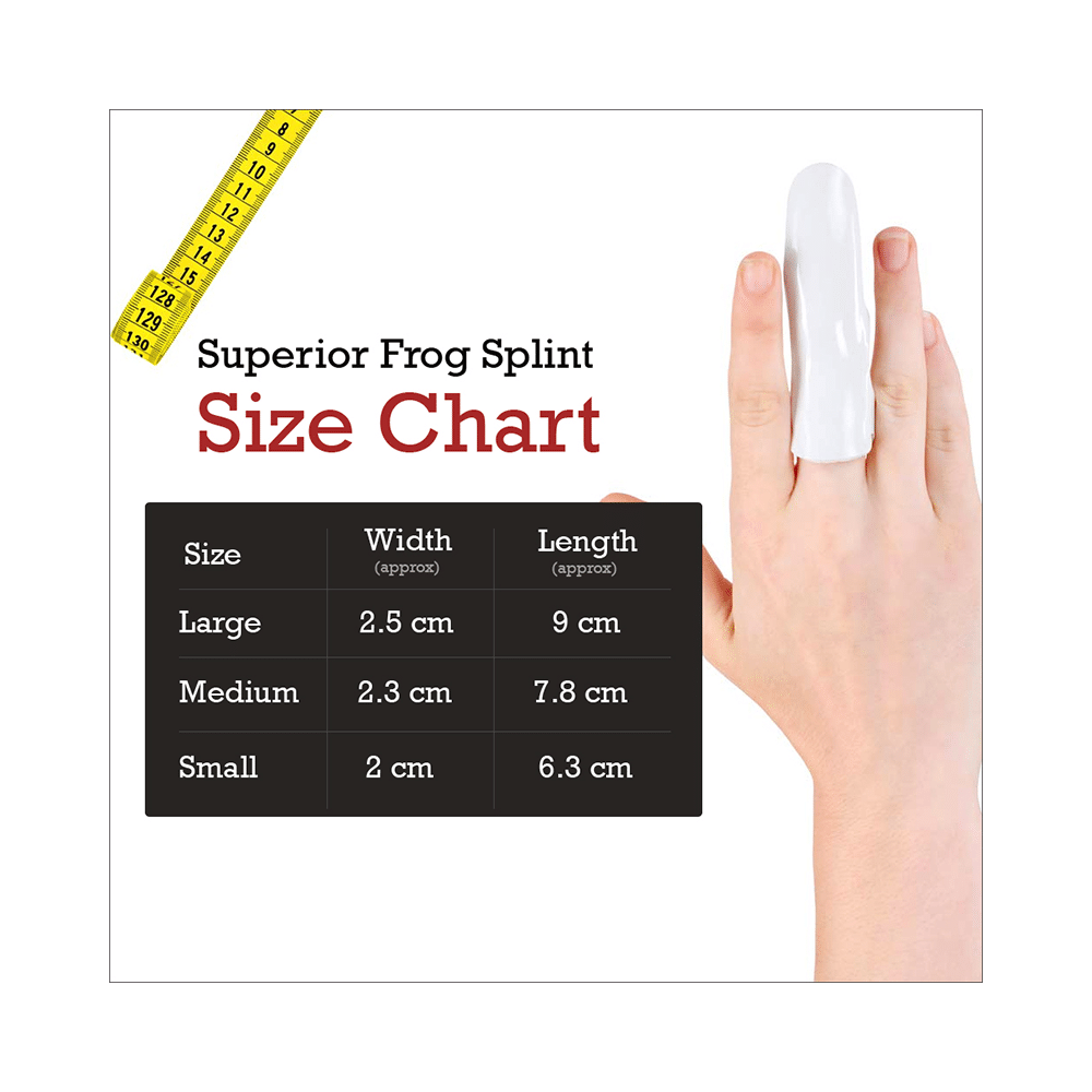 HealthAndYoga Dynamic Frog Splint White Medium - Image 3