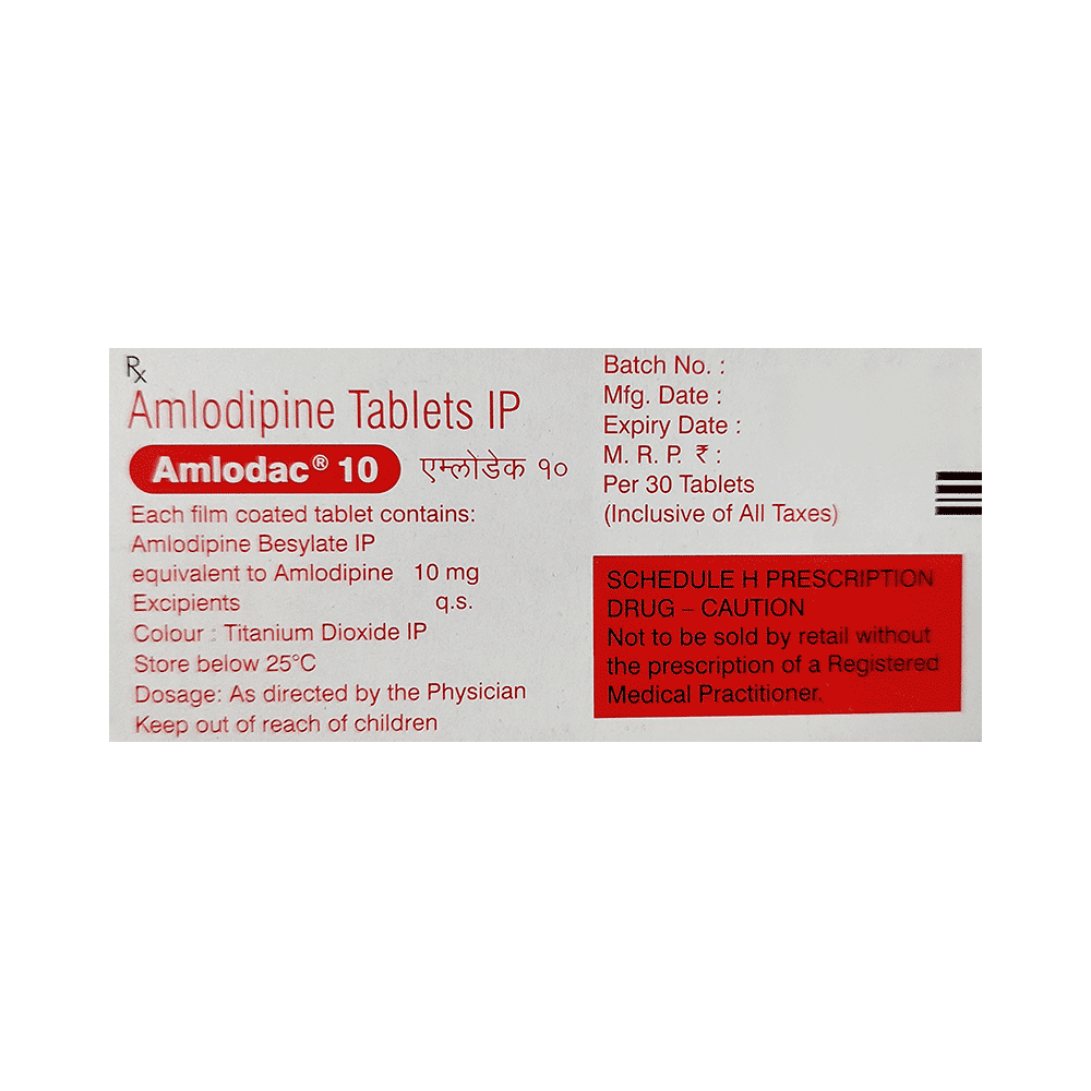 Amlodac 10 Tablet - Image 3