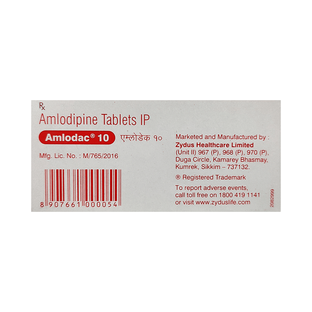 Amlodac 10 Tablet - Image 2
