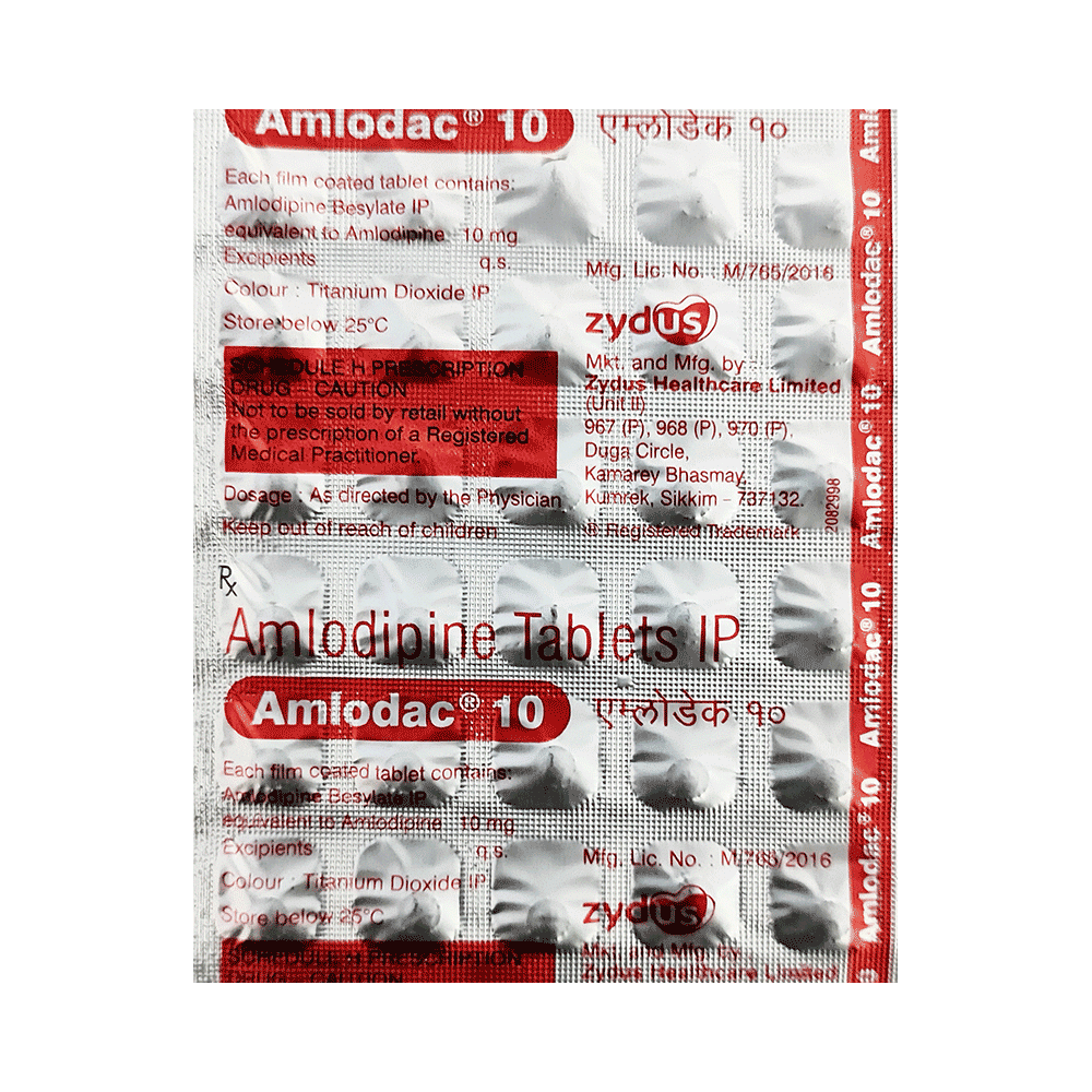 Amlodac 10 Tablet - Image 4