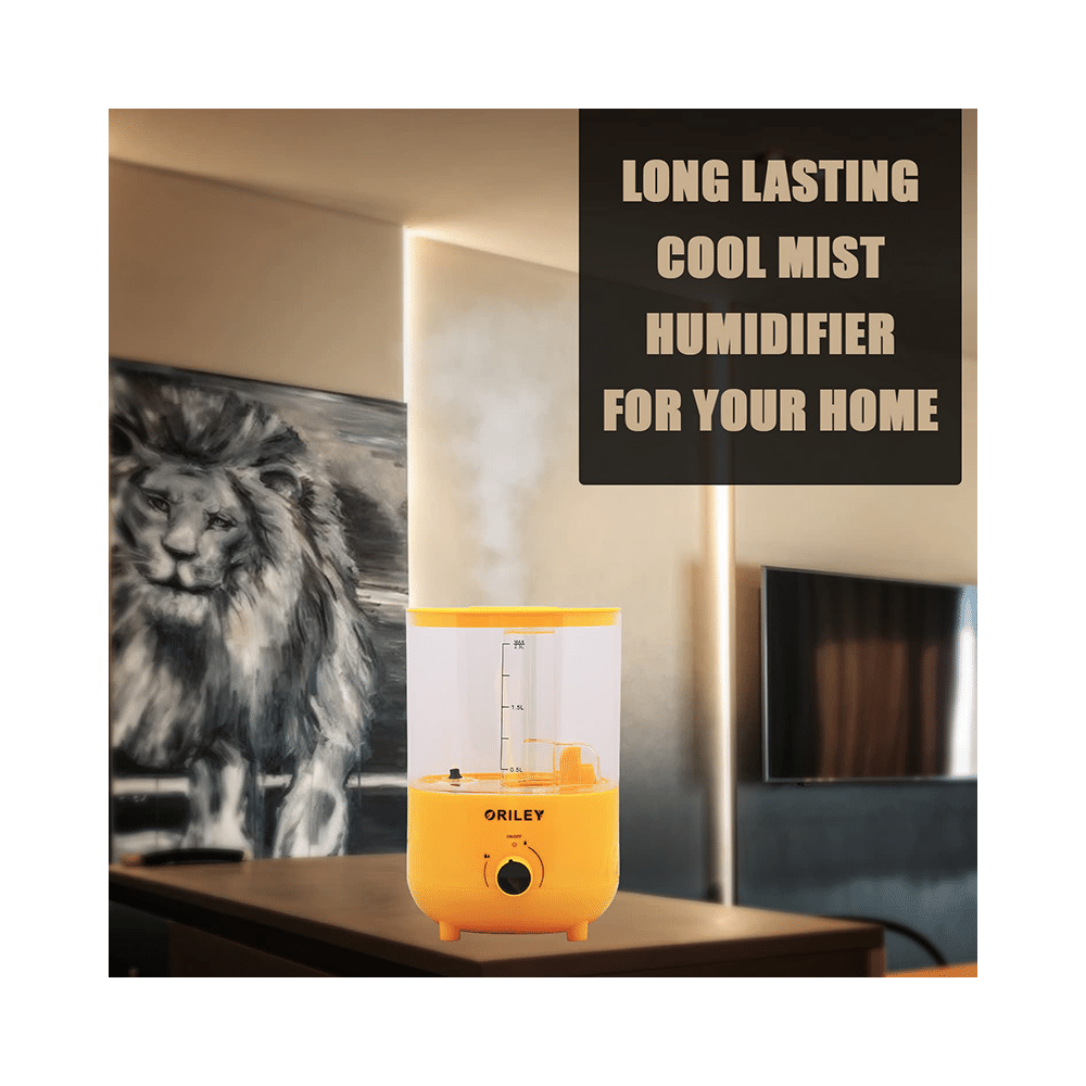 Oriley 2111B Ultrasonic Cool Mist Humidifier Manual Transparent Yellow - Image 6