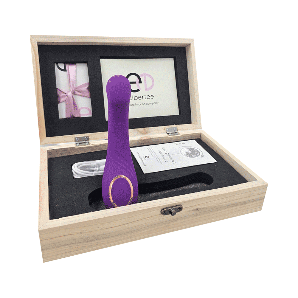 Libertee  Luna Curved Personal  Massager Violet - Image 1