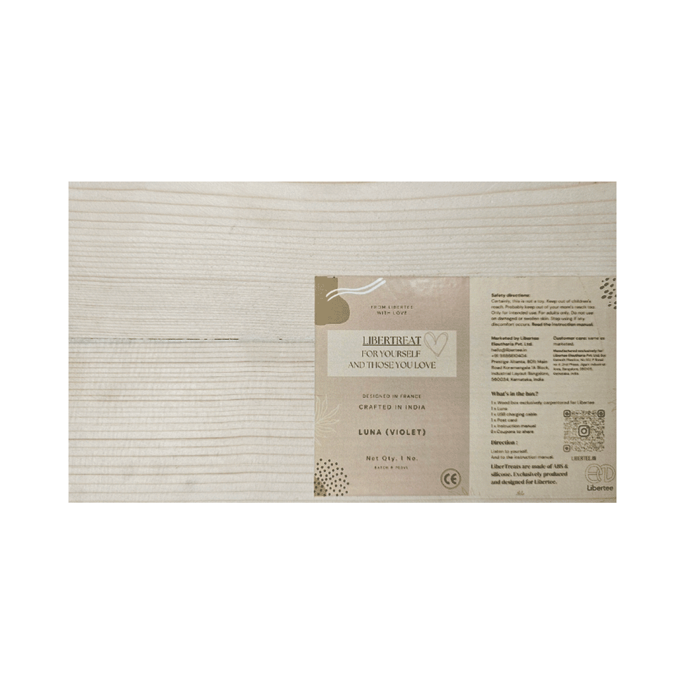 Libertee  Luna Curved Personal  Massager Violet - Image 8