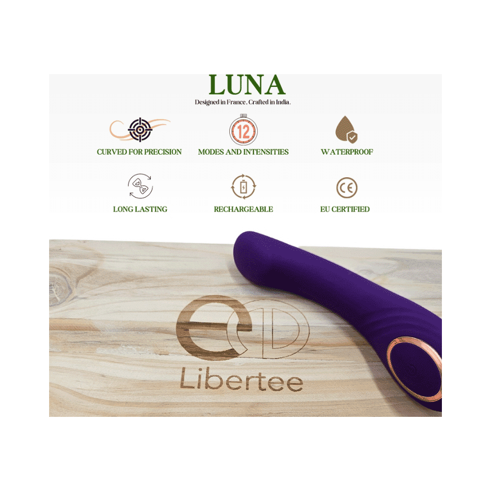 Libertee  Luna Curved Personal  Massager Violet - Image 7