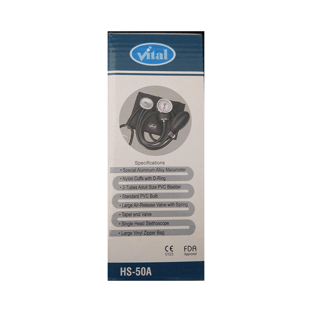 Vital HS 50A Aneroid BP Monitor with Stethoscope - Image 3