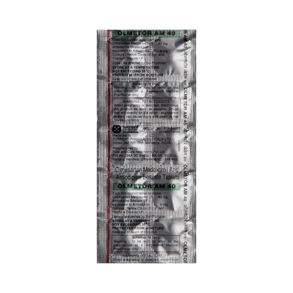 Olmetor AM 40 Tablet - Image 4