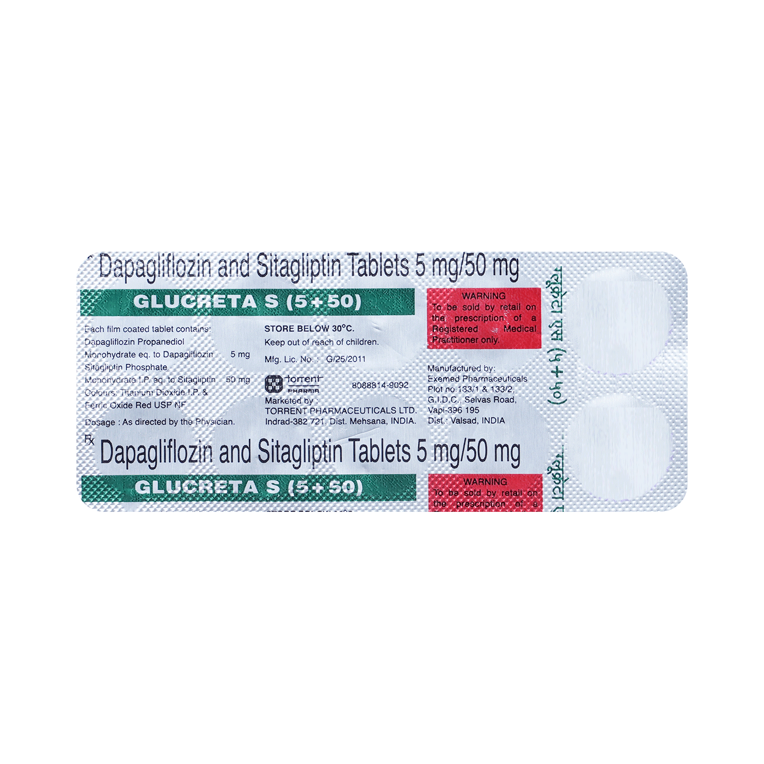 Glucreta S (5+50) Tablet - Image 3