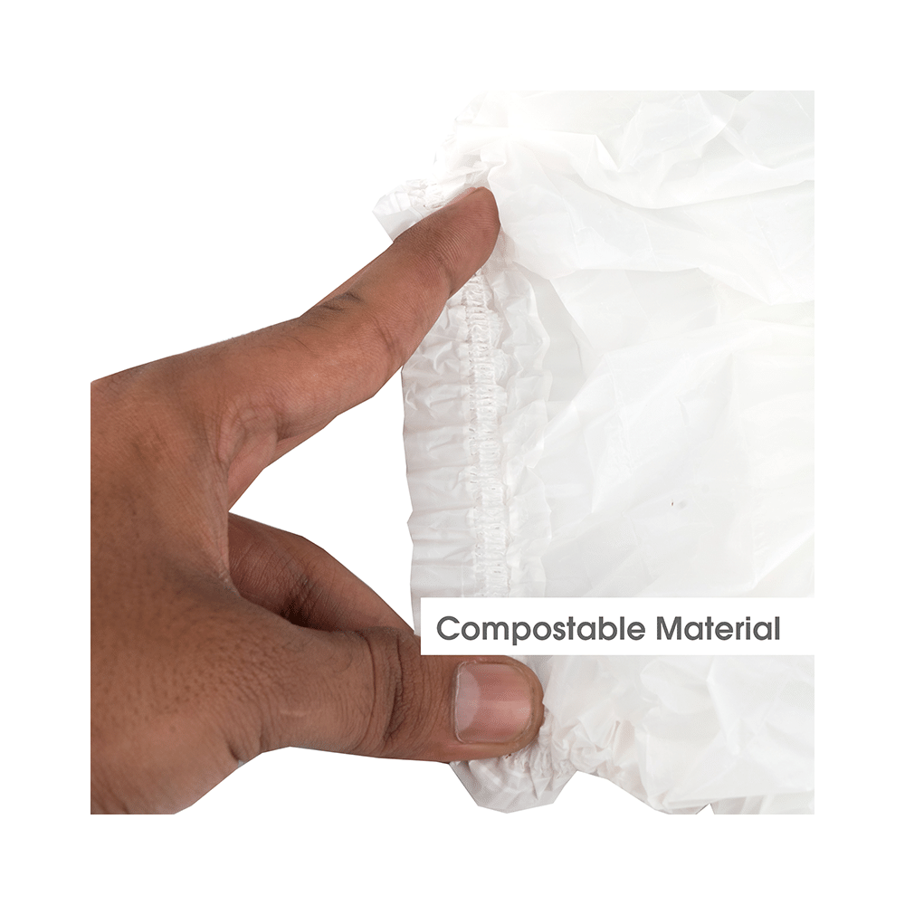 NMPL Hygiene Care Compostable Cap White - Image 5