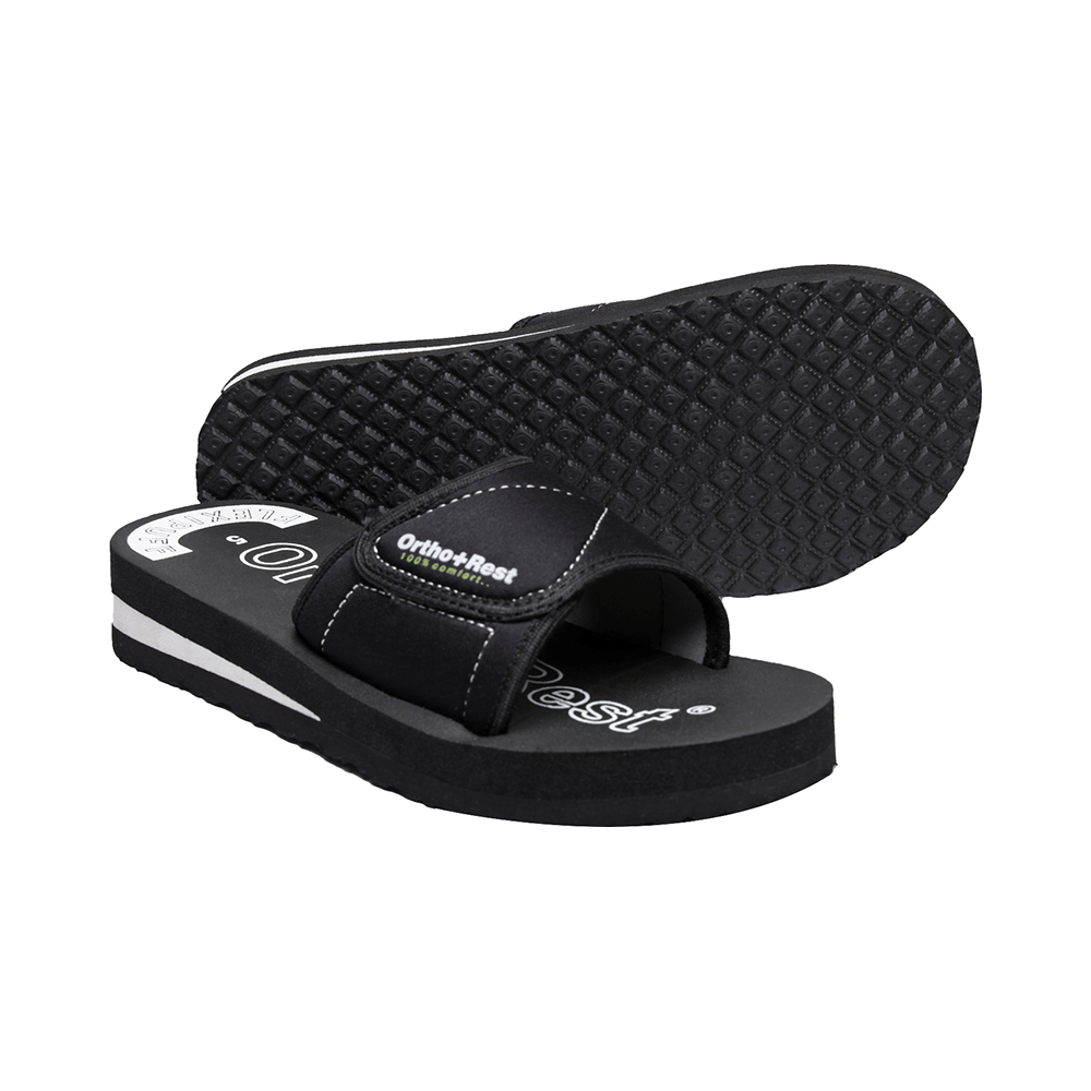 Ortho + Rest Extra Soft Sliders Flip Flop Orthopedic Slippers for Women Black 8 - Image 7