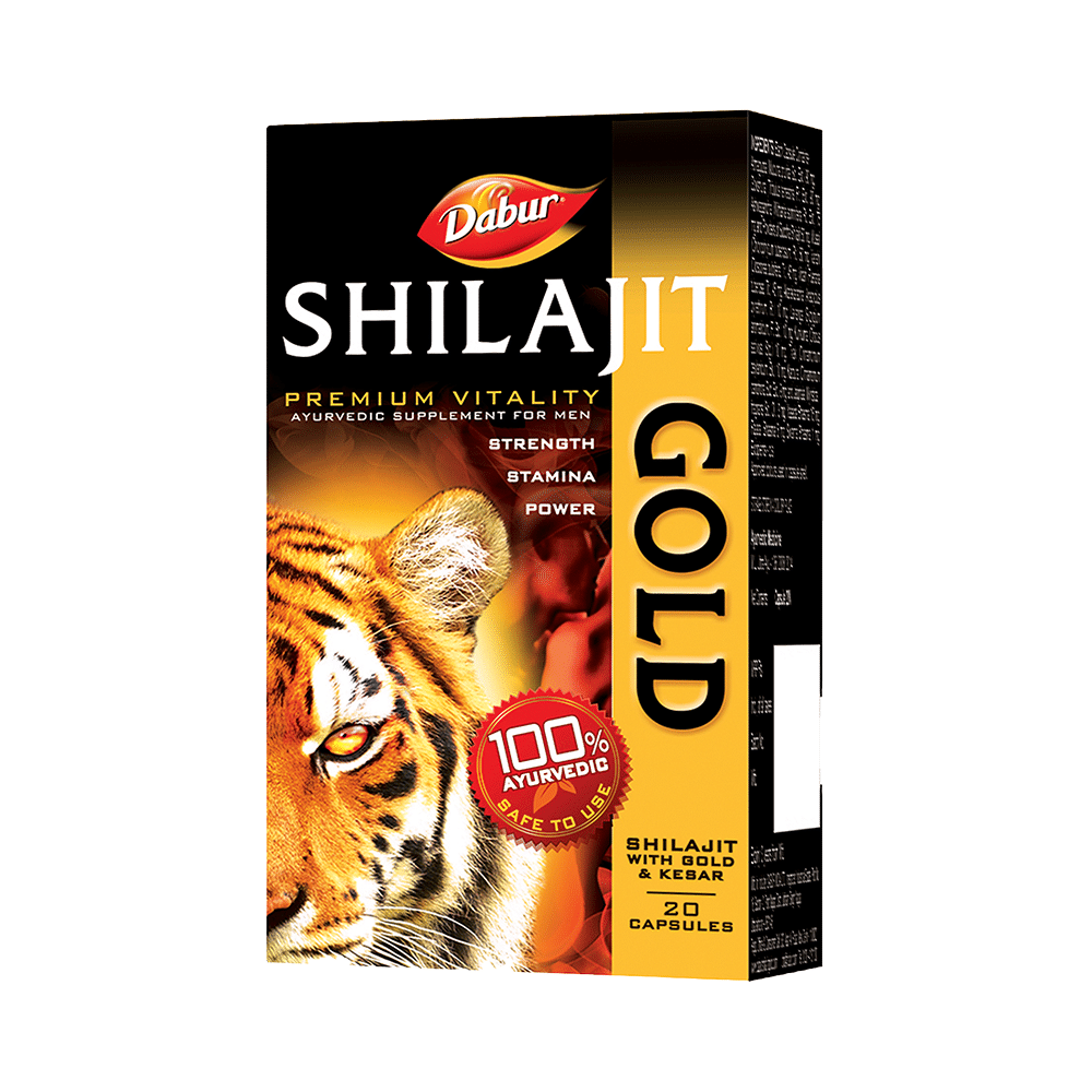 Dabur Shilajit Gold Capsule for Men | For Immunity, Strength, Stamina & Power | - Image 1