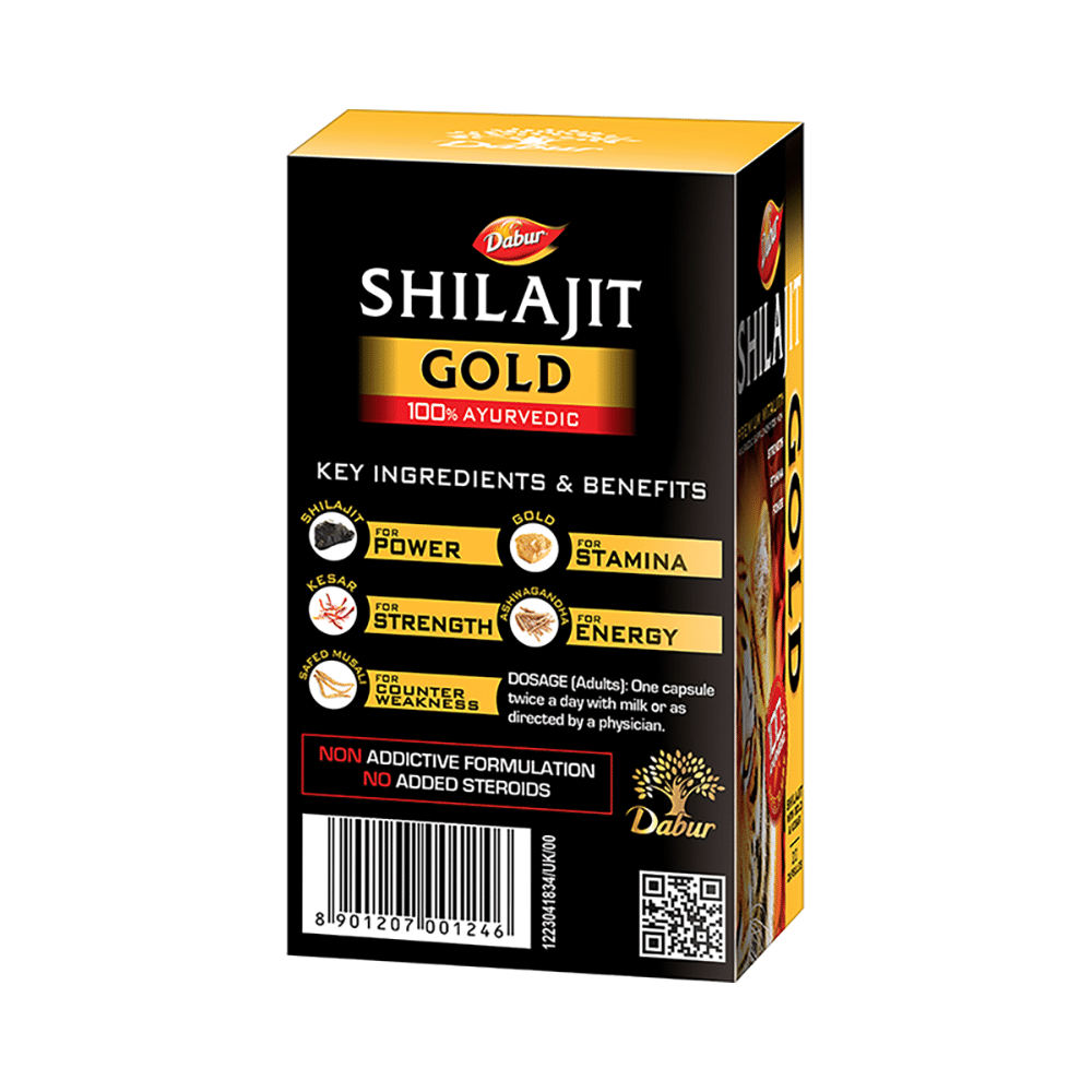 Dabur Shilajit Gold Capsule for Men | For Immunity, Strength, Stamina & Power | - Image 2
