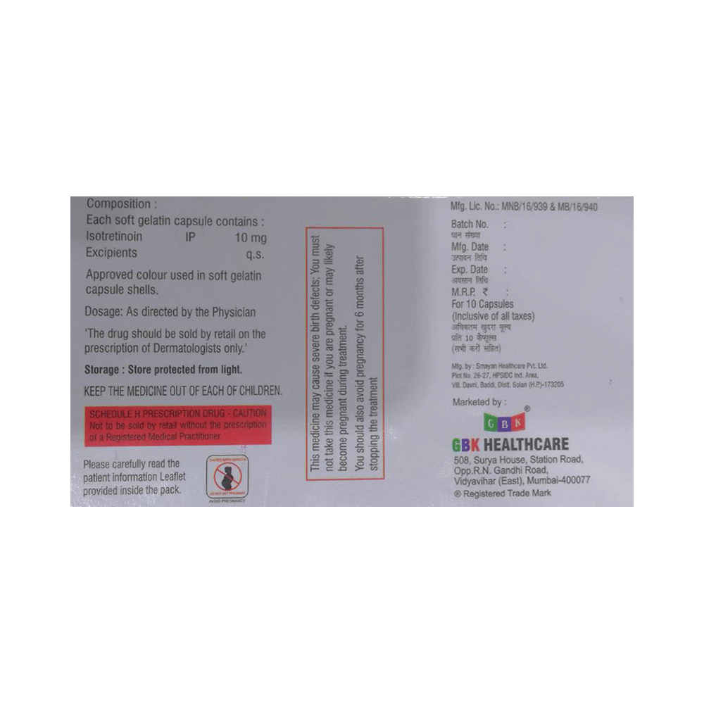 Isoperio 10mg Capsule - Image 2