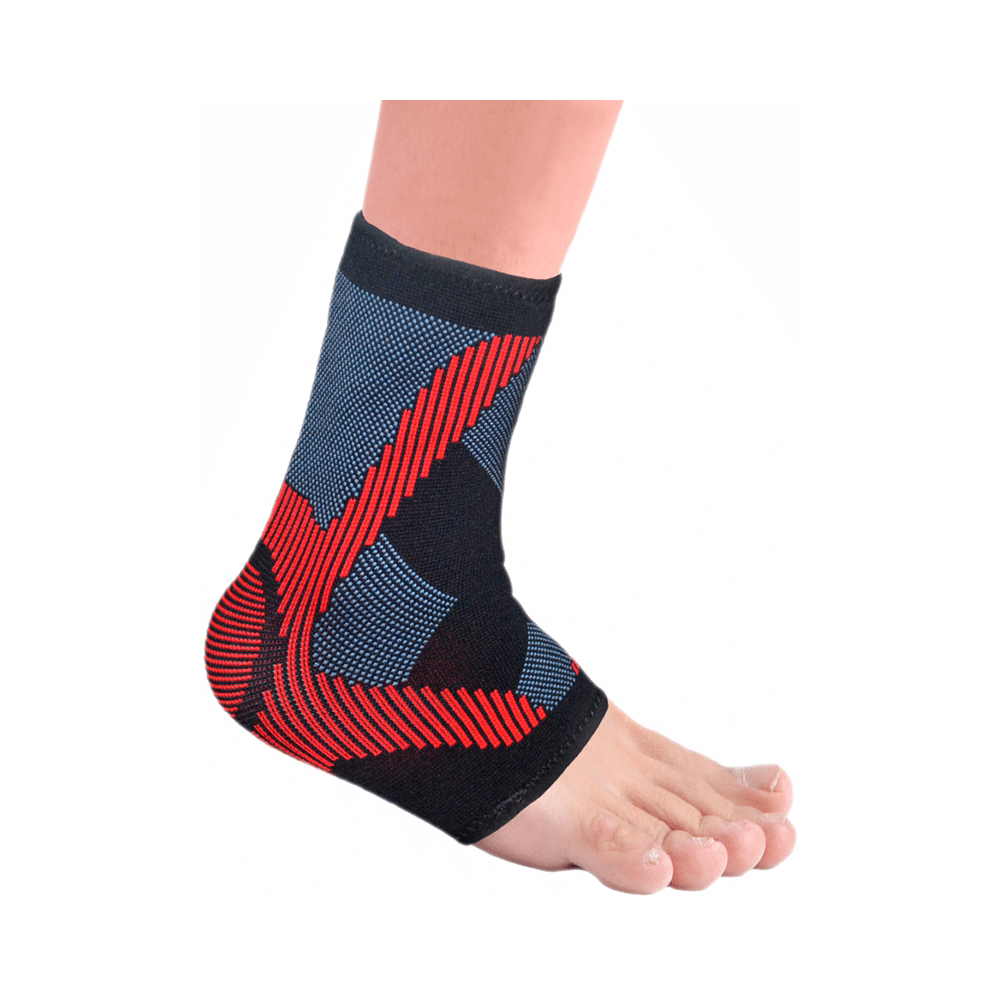 Vissco 3D Ankle Support, Stretchable Ankle Support for Injured Ankles, Arthritic Pain, Swelling XXL - Image 1