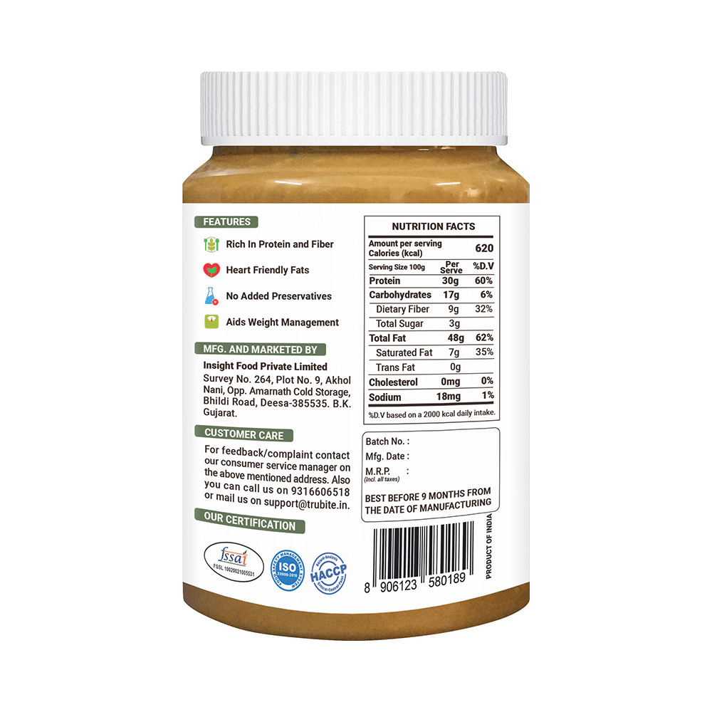 Tru Bite Natural Peanut Butter Crunchy - Image 2