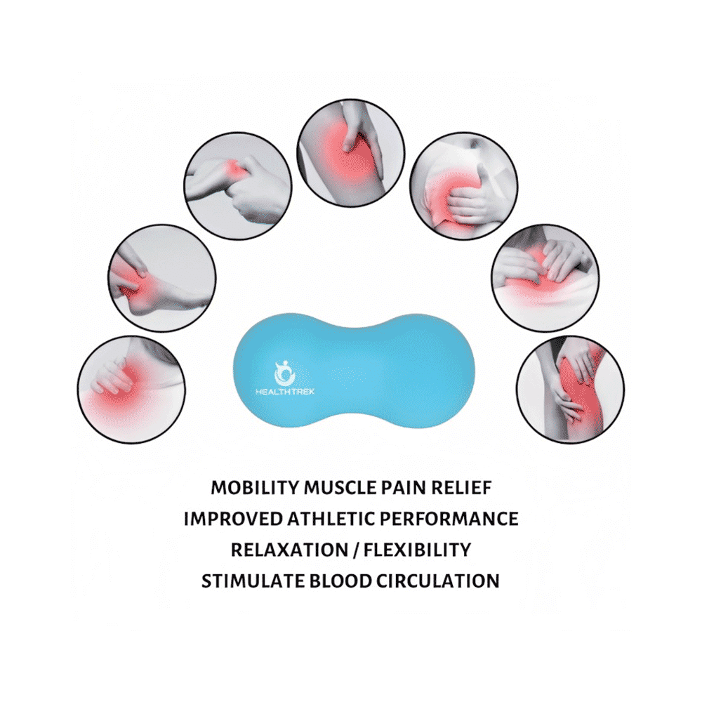 Healthtrek Peanut Shaped Massage Ball Blue - Image 8