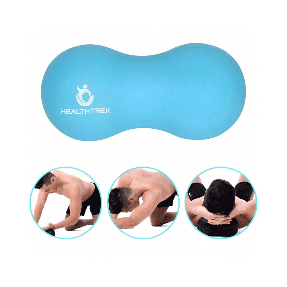 Healthtrek Peanut Shaped Massage Ball Blue - Image 3