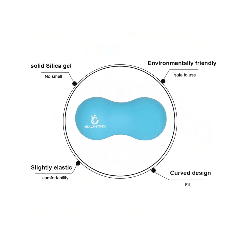 Healthtrek Peanut Shaped Massage Ball Blue - Image 4