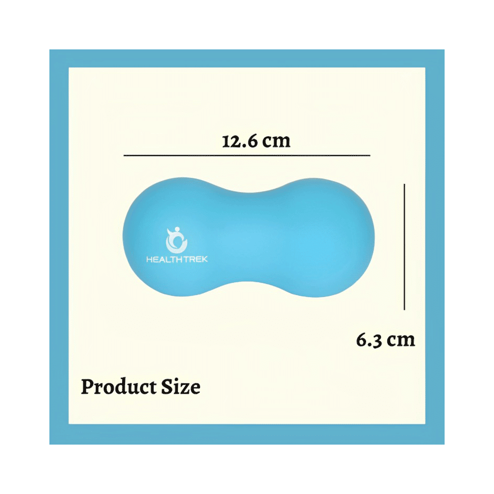 Healthtrek Peanut Shaped Massage Ball Blue - Image 2