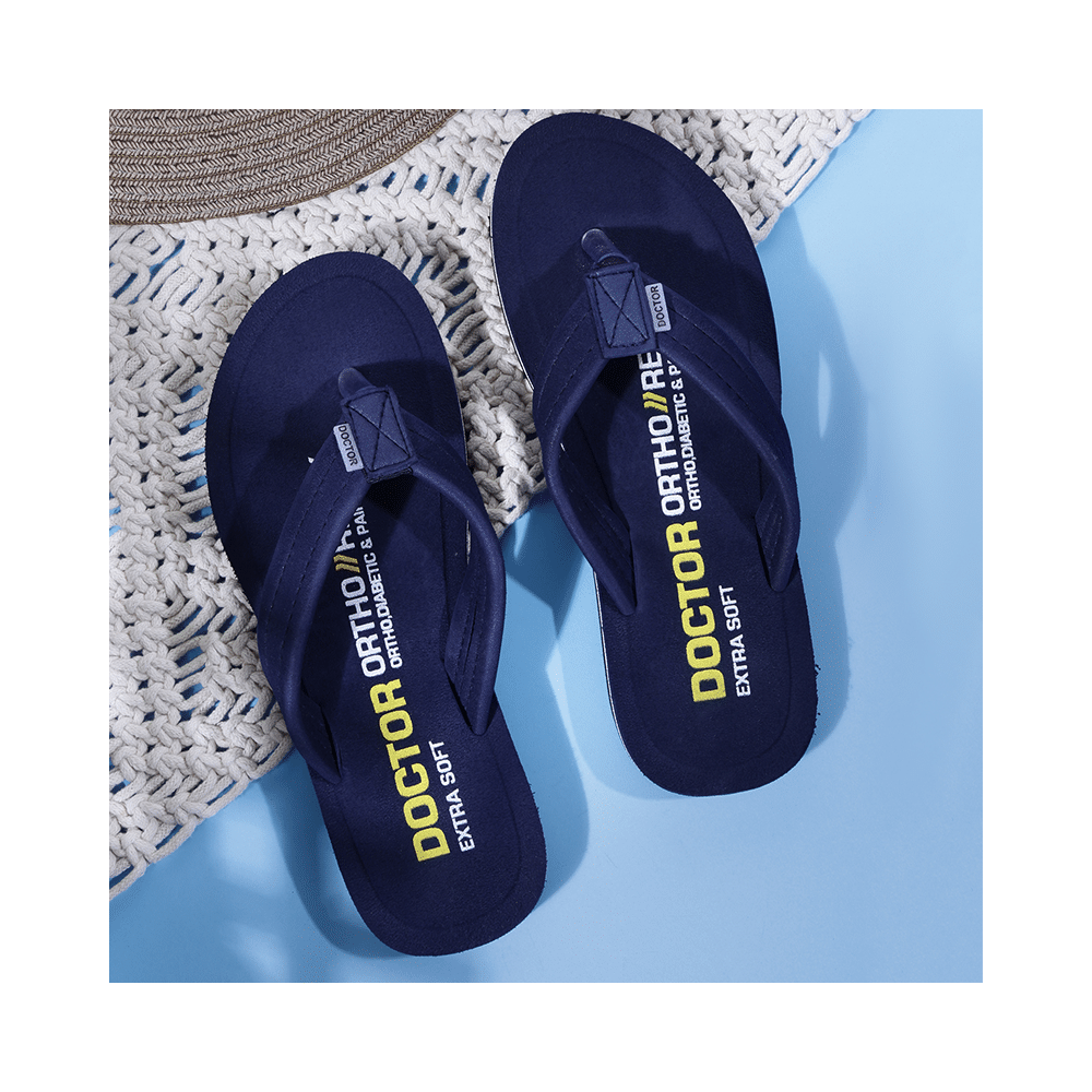 Doctor Extra Soft House Slipper for Women's Navy 3 - Image 6