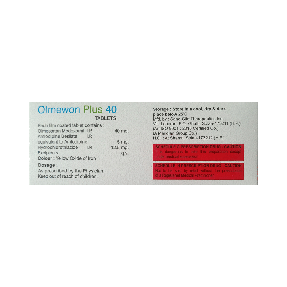 Olmewon Plus 40 Tablet - Image 2