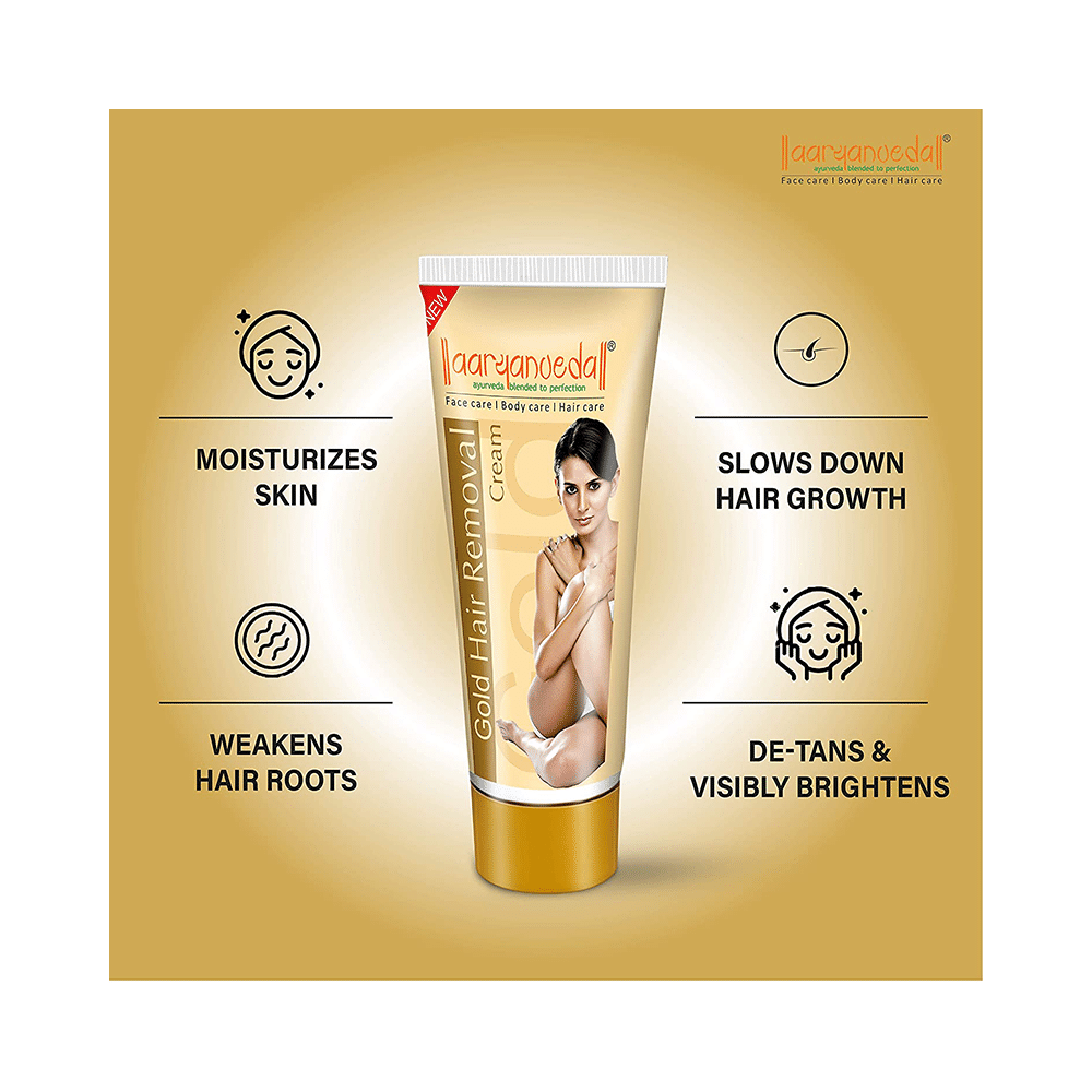 Aryanveda Gold Hair Removal Cream (40gm Each) - Image 4