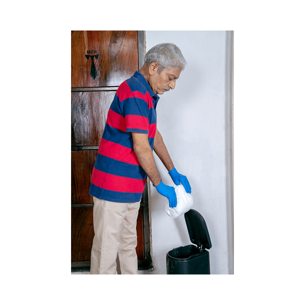 Ansell Micro-Touch Royal Blue Nitrile Glove Medium - Image 8