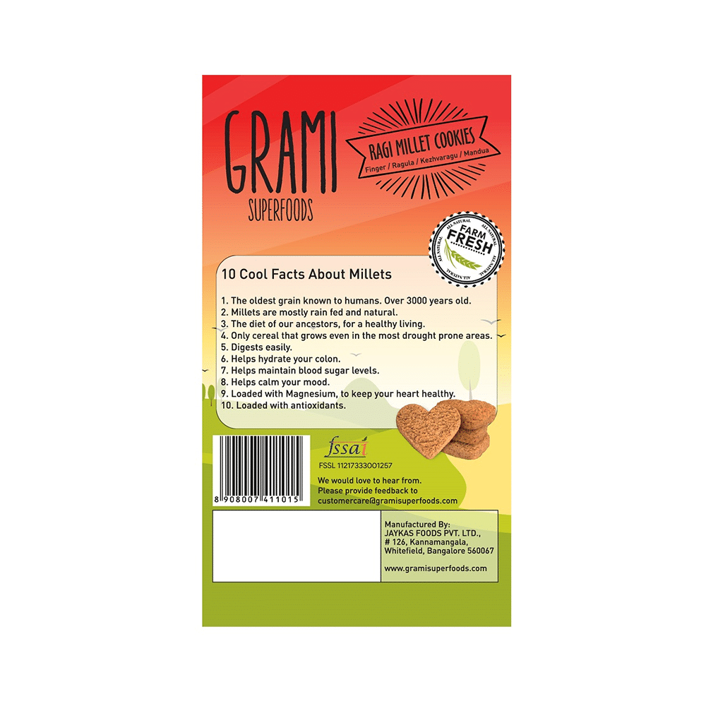 Grami Superfood Ragi Millet Cookies (75gm Each) - Image 3
