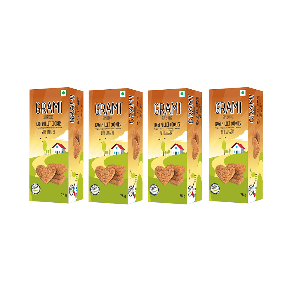 Grami Superfood Ragi Millet Cookies (75gm Each) - Image 1