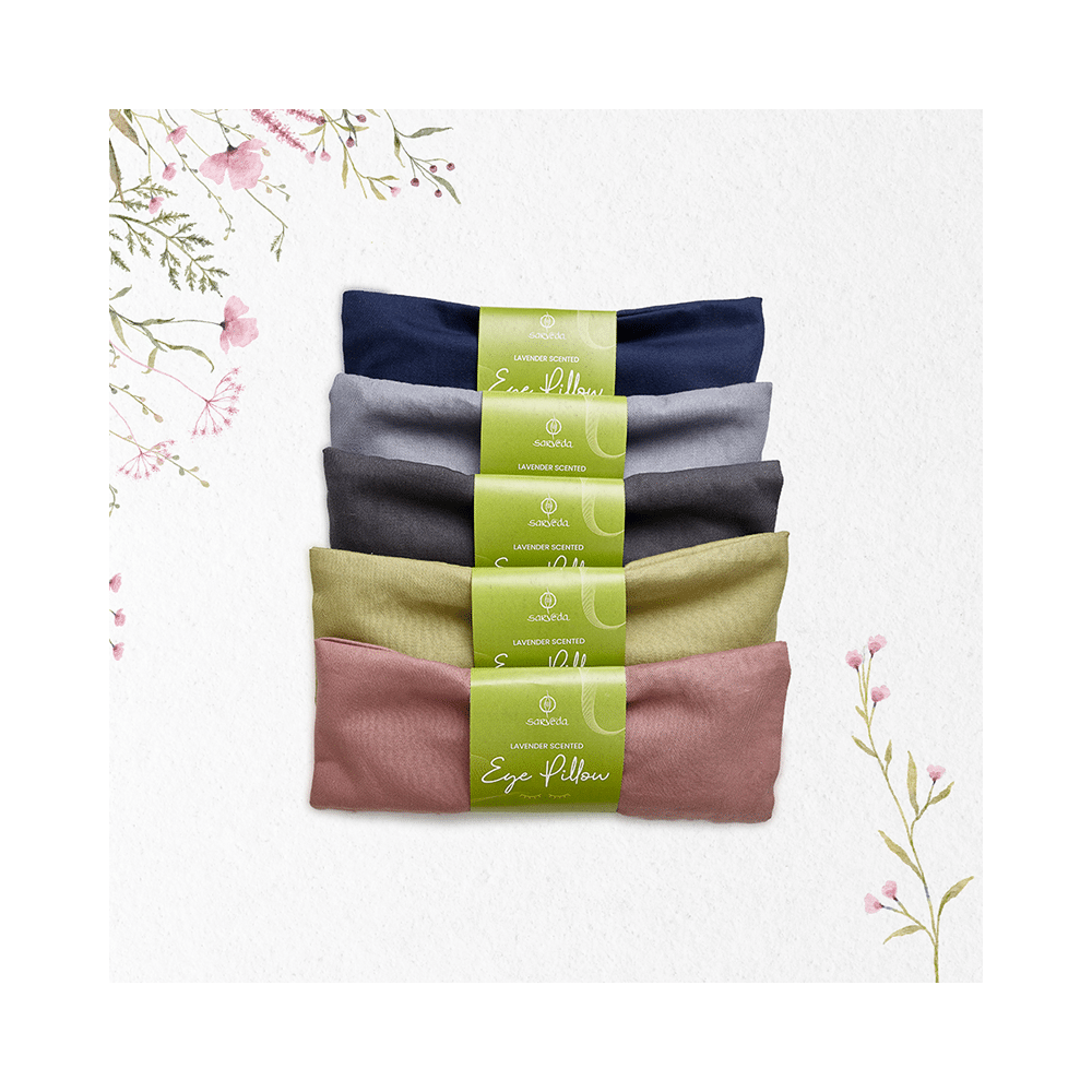 Sarveda Lavender Scented Eye Pillows for Yoga, Meditation and Relaxation Sage & Black - Image 4