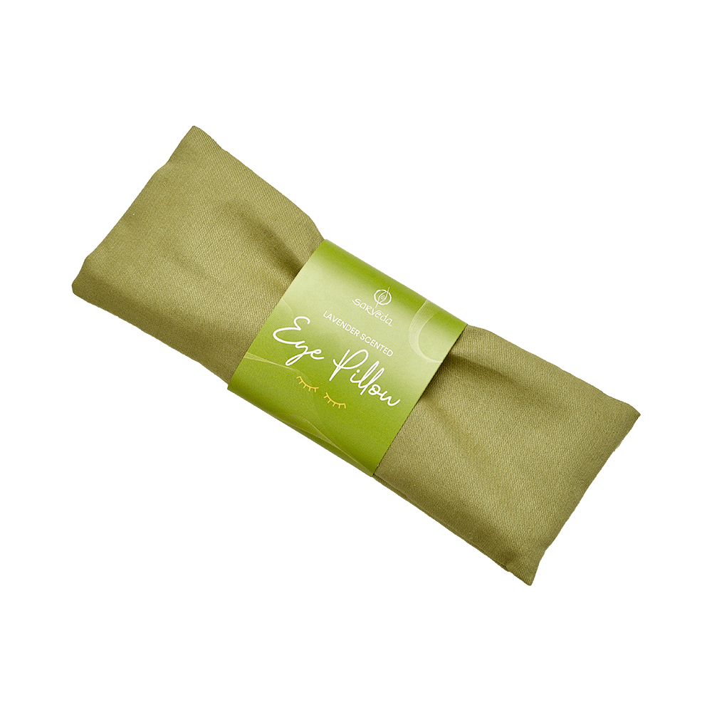 Sarveda Lavender Scented Eye Pillows for Yoga, Meditation and Relaxation Sage & Black