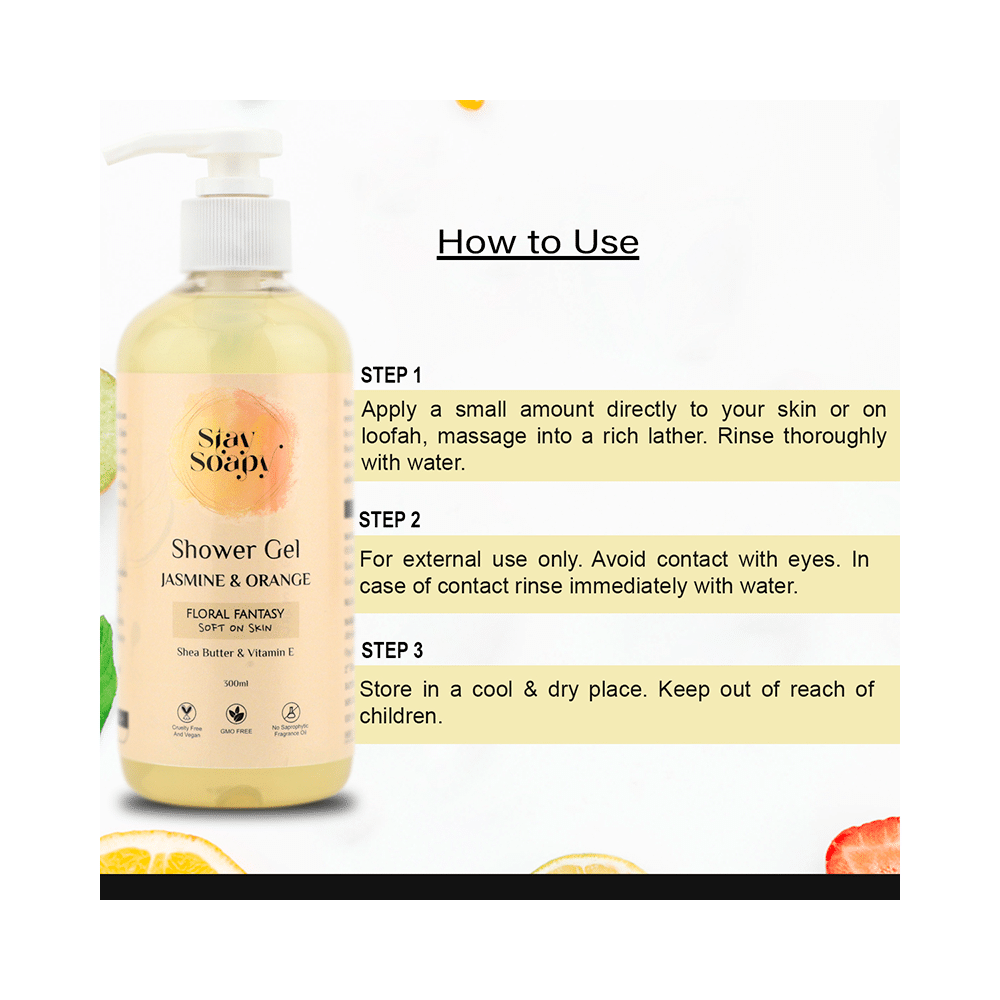 Stay Soapy Shower Gel Jasmine Orange - Image 8