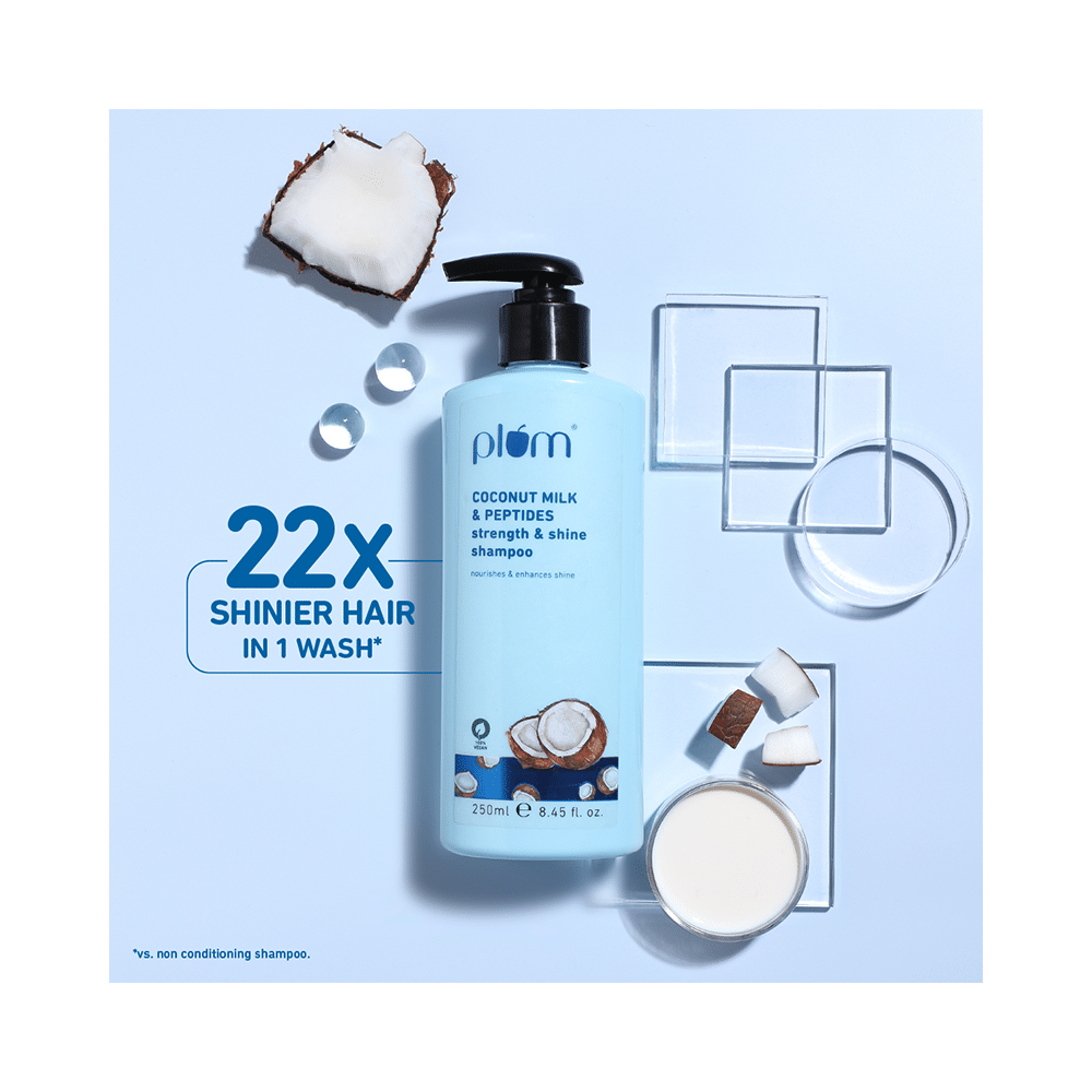 Plum Coconut Milk & Peptides strength & shine Shampoo - Image 4