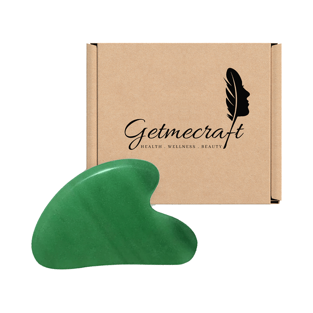 Get Me Craft Green Jade Gua Sha Facial Massage Tool - Image 1