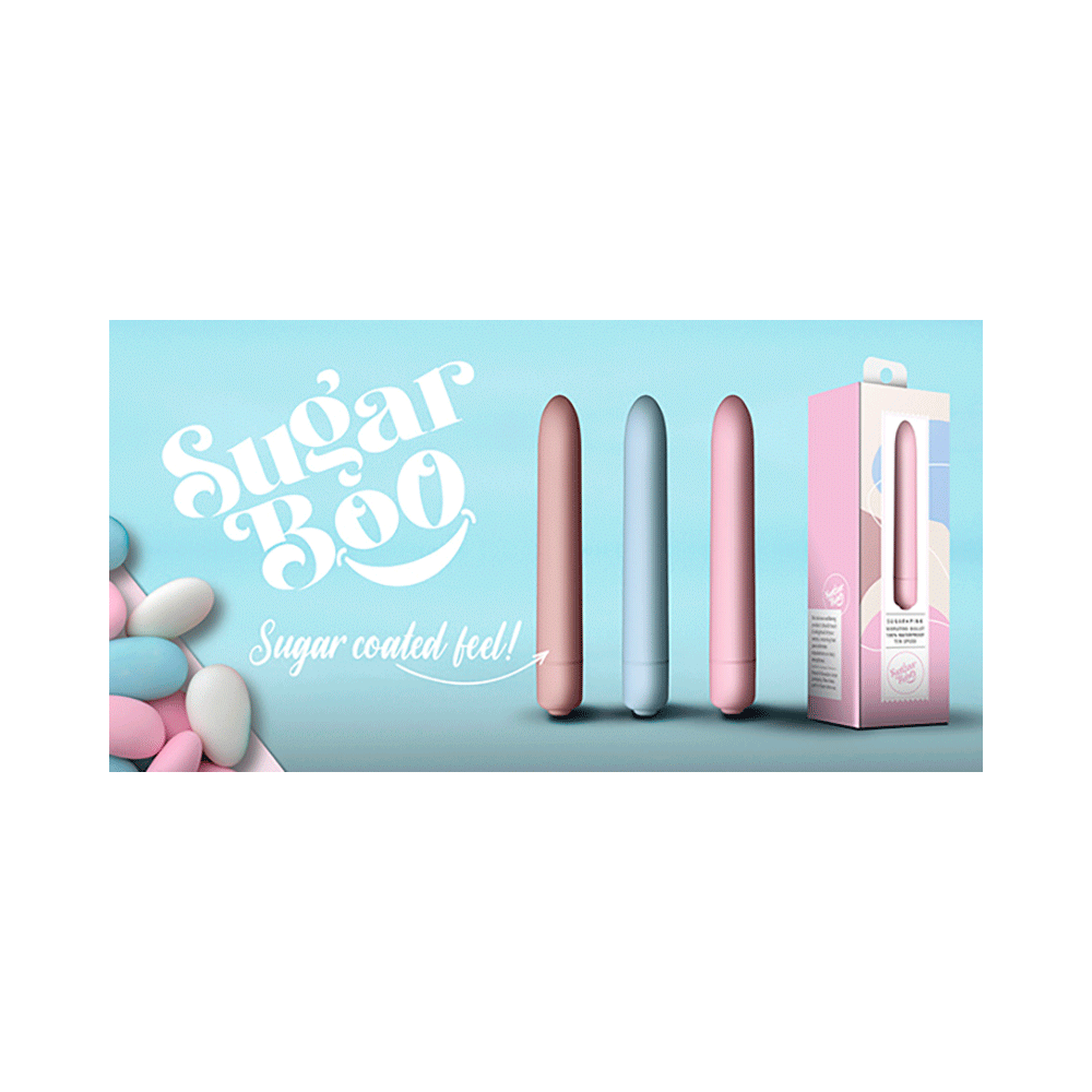 Sugarboo Vibrating Bullet Massager for Women | 100% Waterproof | Electric Silicone with 10 Vibration Modes Sugar blush - Image 4