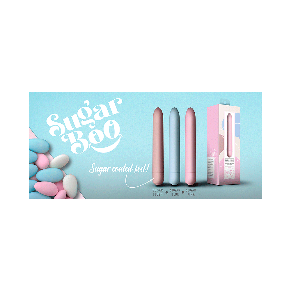 Sugarboo Vibrating Bullet Massager for Women | 100% Waterproof | Electric Silicone with 10 Vibration Modes Sugar blush - Image 5
