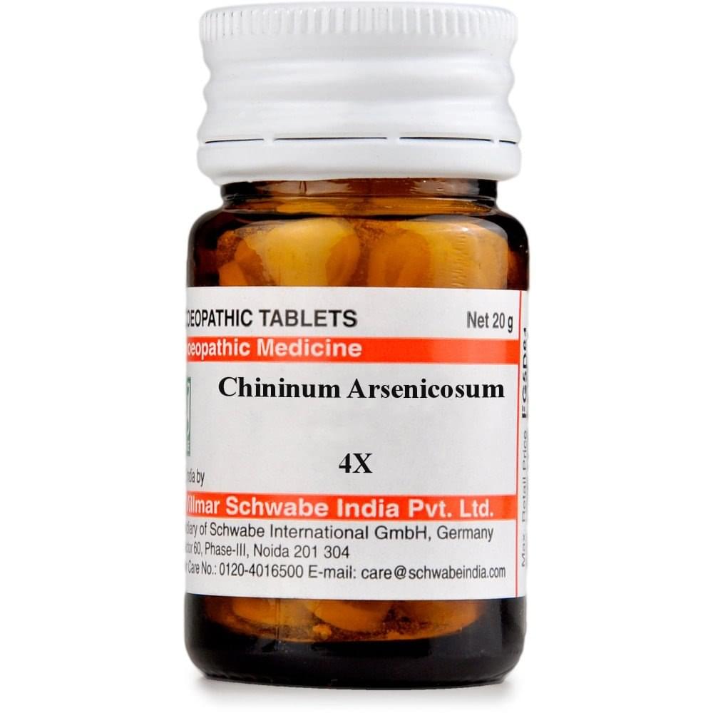 Dr Willmar Schwabe India Chininum Arsenicosum Trituration Tablet 4X - Image 1