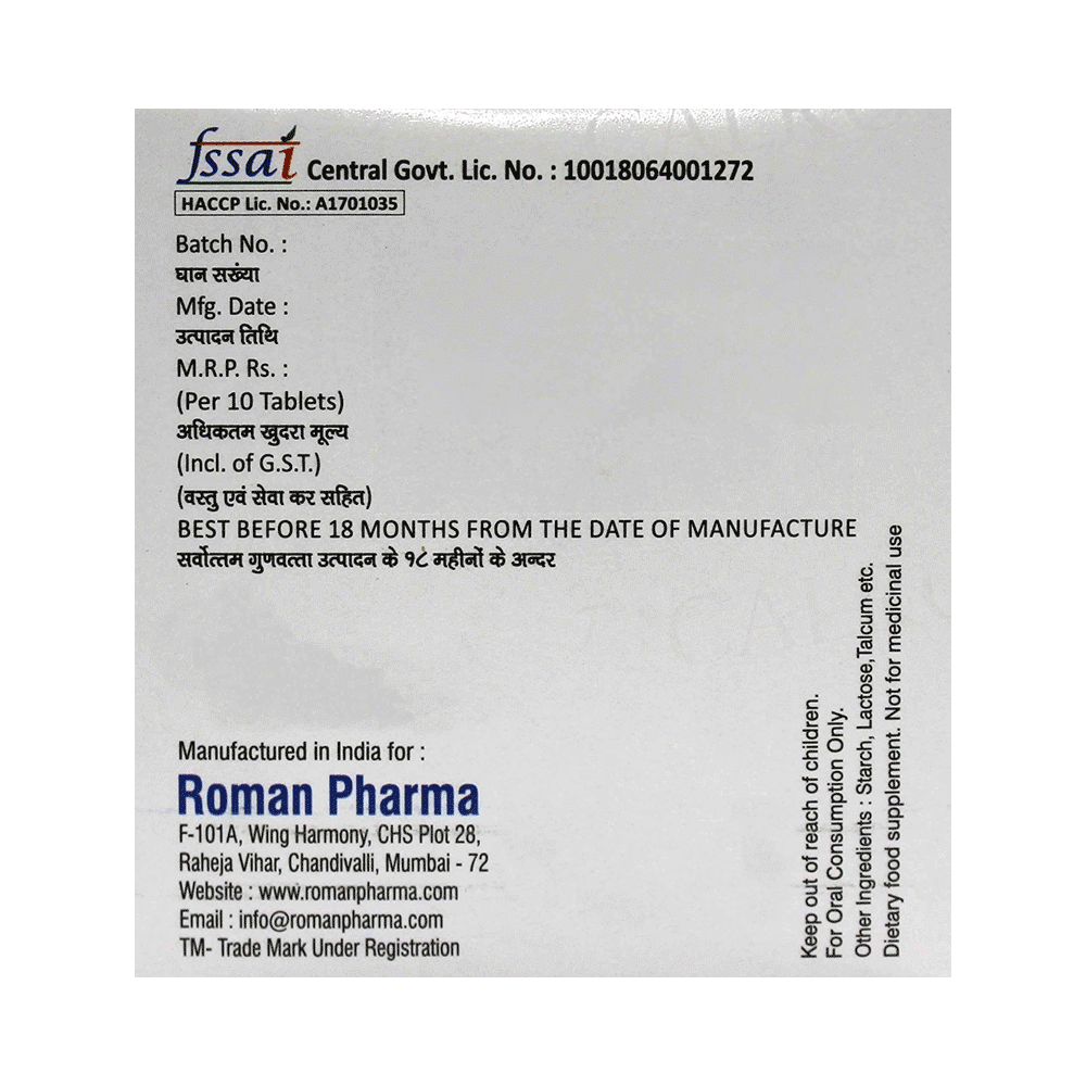 Roman Pharma Calroma Tablet - Image 3