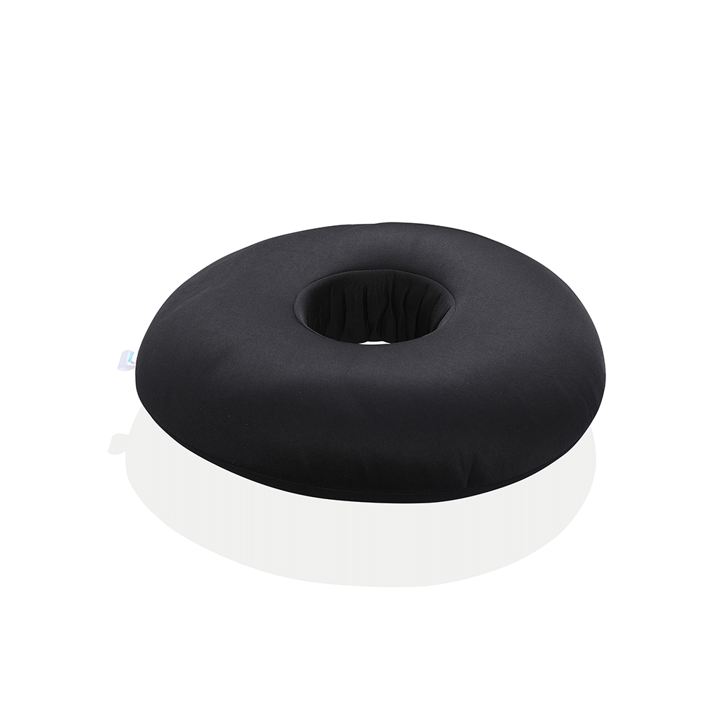 Renewa Donut Pillow for Tailbone Pain Orthopedic Coccyx Cushion for Tailbone pain for Sitting Soft PU Donut Cushion, Pillow for Piles, Hemorrhoid Donut Ring Coccyx Pillow Car Grey and Black - Image 3