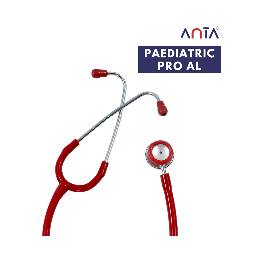 Qanta QA-1090 Paediatric Pro AL Pediatric Stethoscope With Aluminium Anodized Chest Piece Red - Image 3