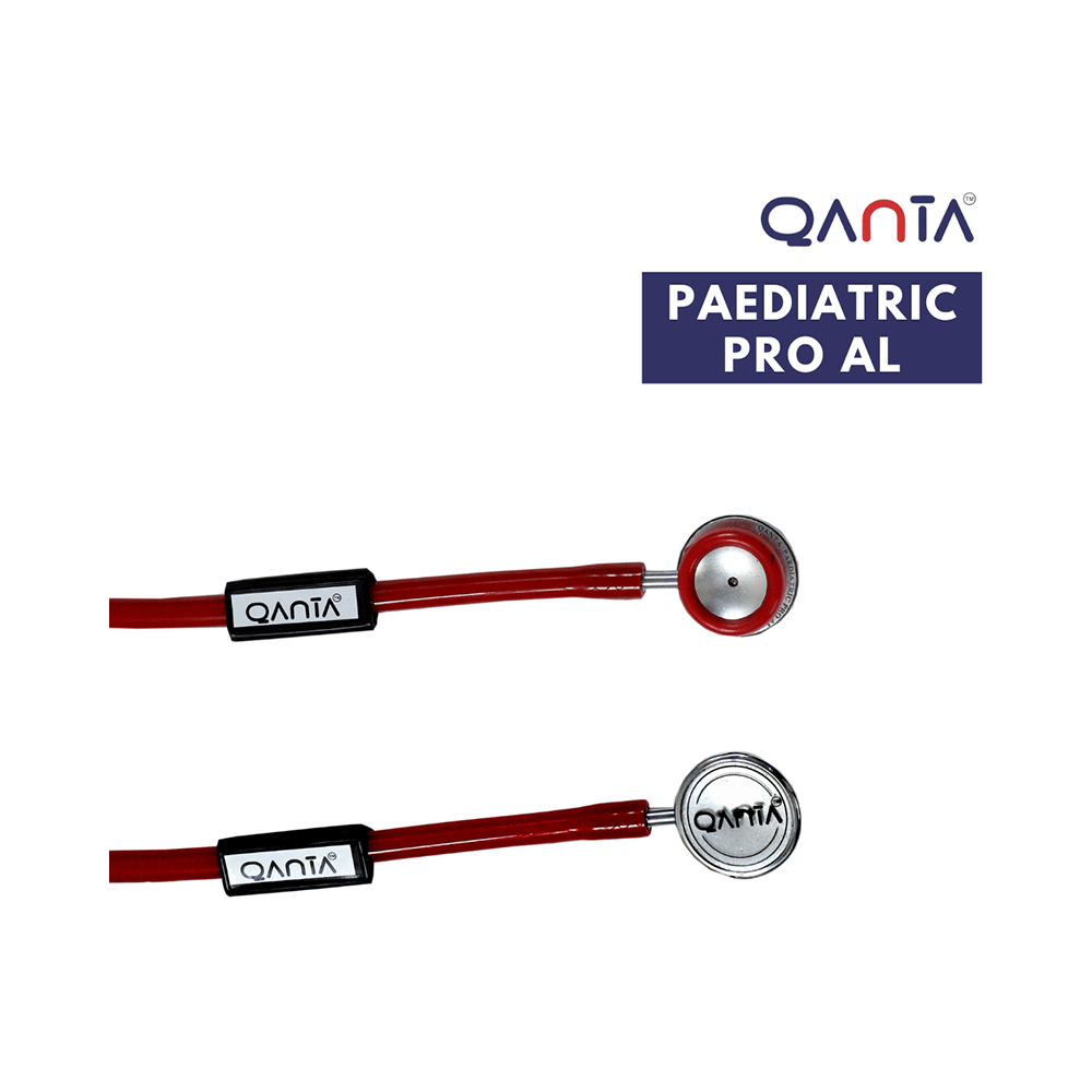 Qanta QA-1090 Paediatric Pro AL Pediatric Stethoscope With Aluminium Anodized Chest Piece Red - Image 4