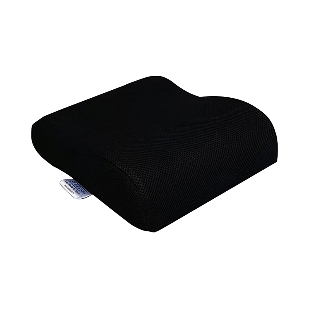 Sleepsia Memory Foam Mini Contour Travel Pillow with Removable Cover Black