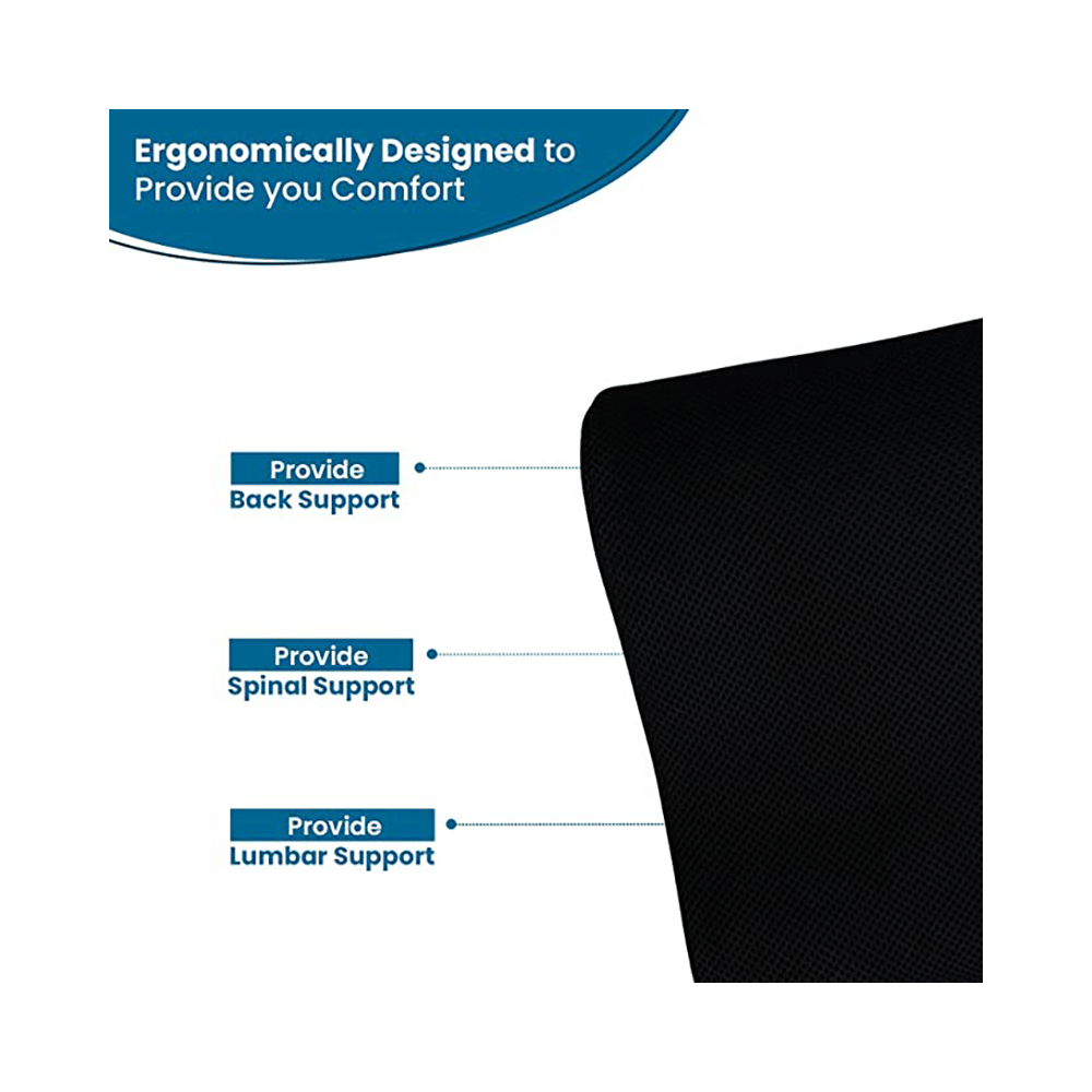 Sleepsia Memory Foam Mini Contour Travel Pillow with Removable Cover Black - Image 6