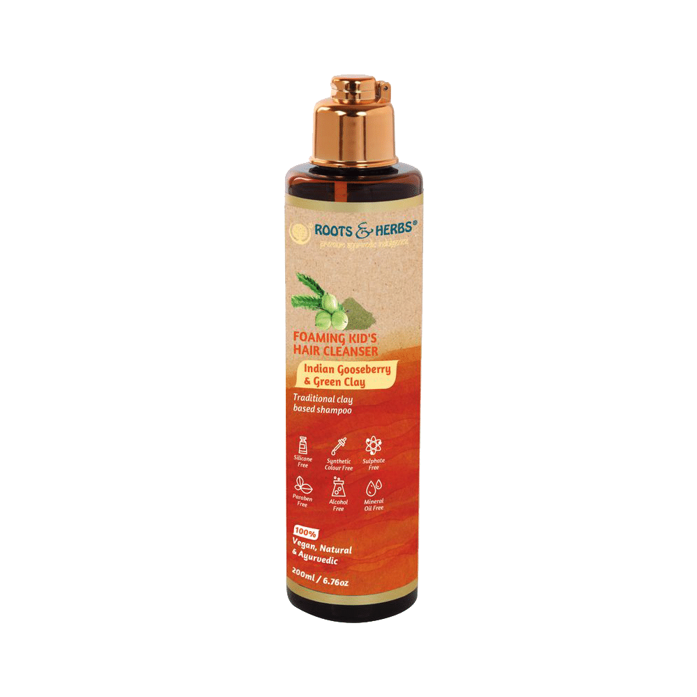 Roots and Herbs Foaming Kid's Hair Cleanser Indian Gooseberry & Green Clay
