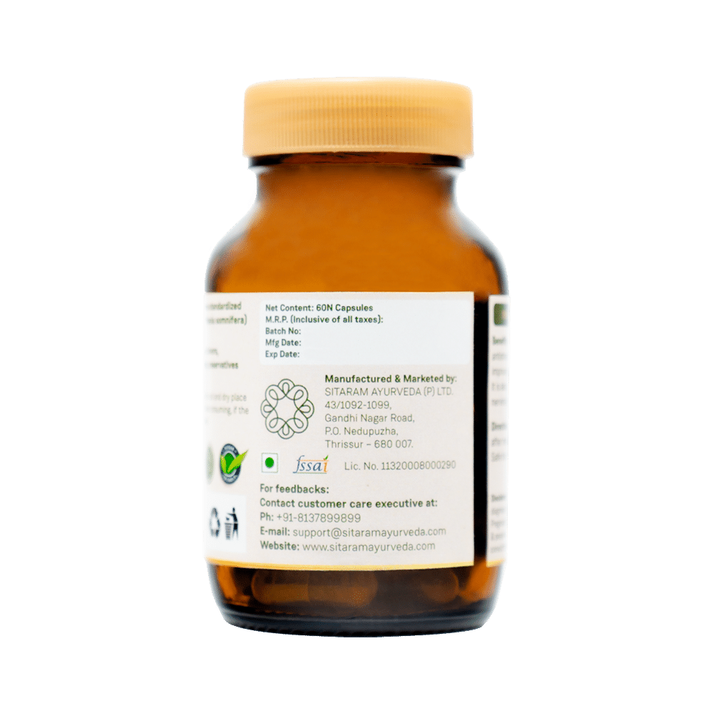 Sitaram Ayurveda Ashwagandha Capsule - Image 3