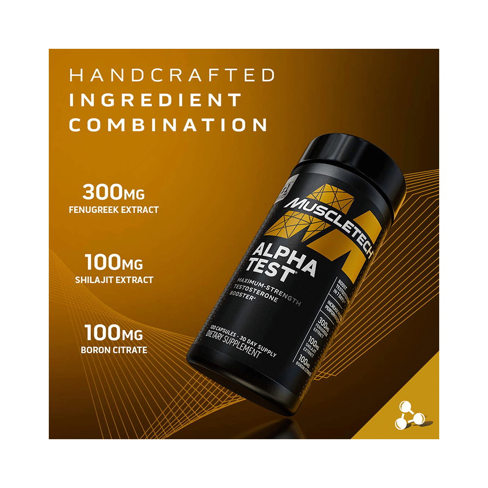 Muscletech Pro Series Alpha Test Testosterone Booster Max Strength Rapid-Release Bio Capsule - Image 8