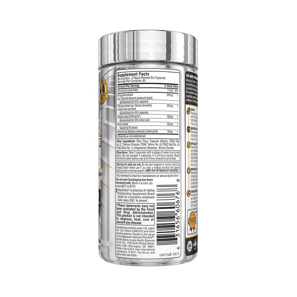Muscletech Pro Series Alpha Test Testosterone Booster Max Strength Rapid-Release Bio Capsule - Image 3