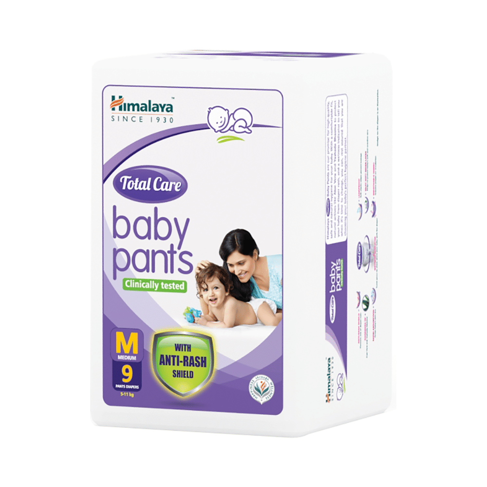 Himalaya Total Care Baby Pants | With Anti-Rash Shield & Wetness Indicator | Size Medium - Image 4