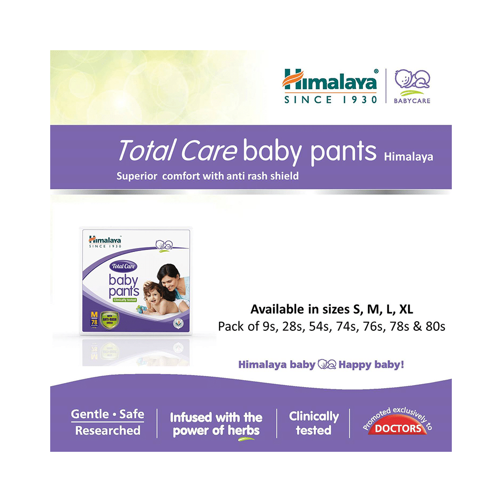 Himalaya Total Care Baby Pants | With Anti-Rash Shield & Wetness Indicator | Size Medium - Image 8